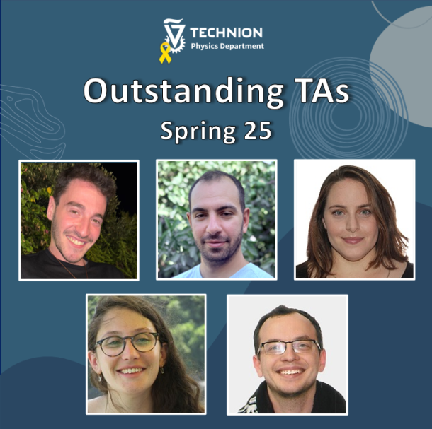 Outstanding Teaching Assistants Spring 25