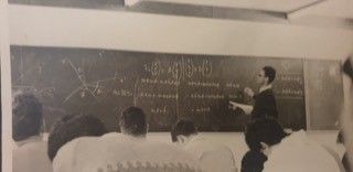 Yehoshua Zak teaching classical mechanics in 1967